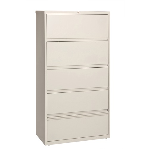 Lateral File, RCD, 5-Drawer, 36" x 18-5/8" x 68-3/4", Putty