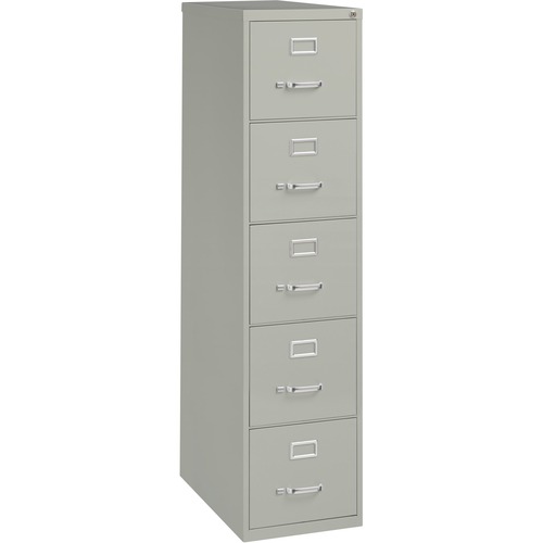 File, Vertical, 5 Drawer, 26.5", Letter, Gray