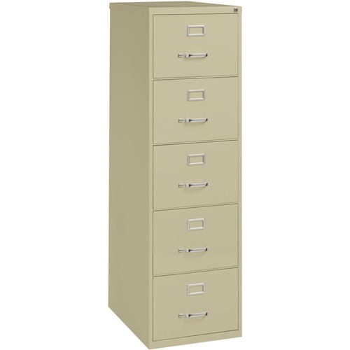 File, Vertical, 5 Drawer, 26.5", Legal, Poly