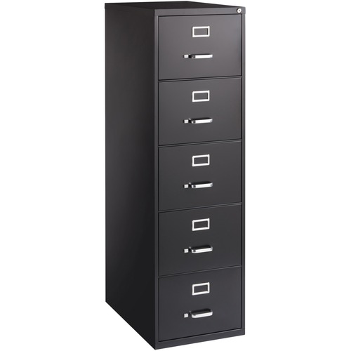 File, Vertical, 5 Drawer, 26.5", Legal, Black