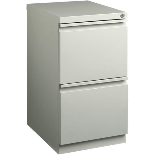 File Pedestal Mobile 19", Female/Female, Light Gray