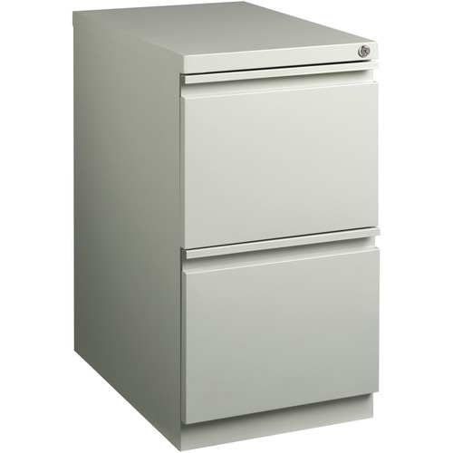 File Pedestal Mobile 22" Female/Female Light Gray