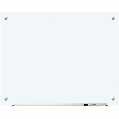 Dry-Erase Board, Glass, 48" x 36", Frost