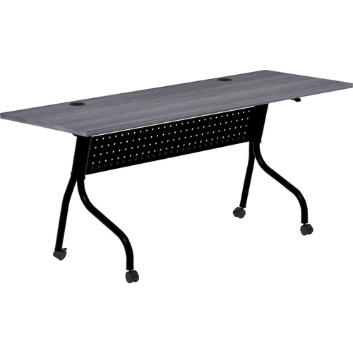 Table, Train, Flip, 72 x 24, White Cream/Black