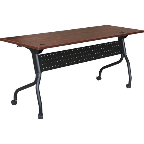 Table, Train, Flip, 72 X 24, Cyan/Black