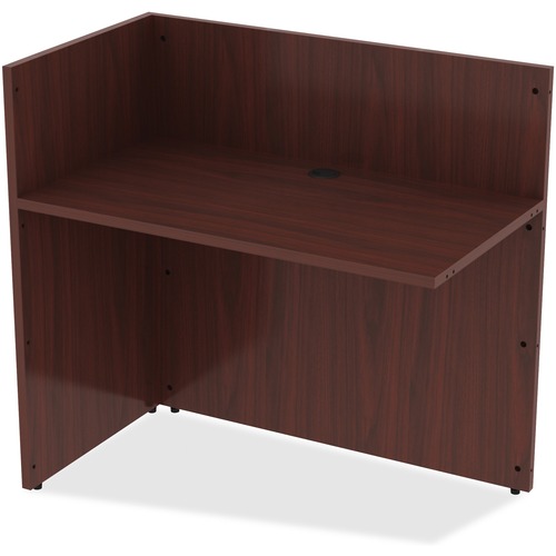 Reception Return, 42" x 24" x 41-1/2", Mahogany