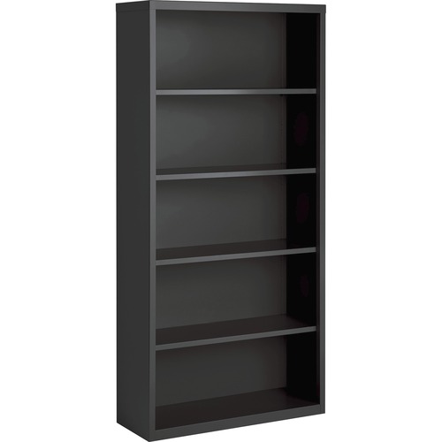 Bookcase, 5 Shelf, 72 Inch, Char