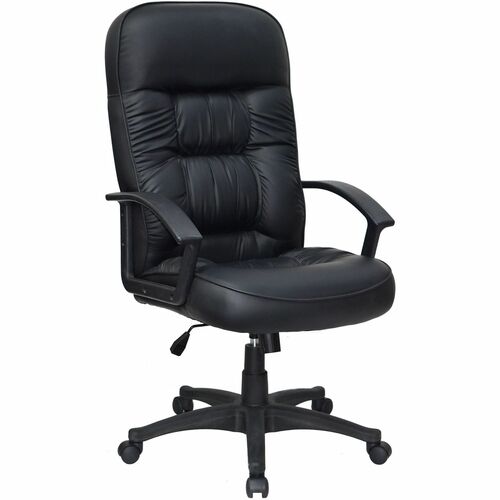 Chair, Executive, Oversized, Leather, Black