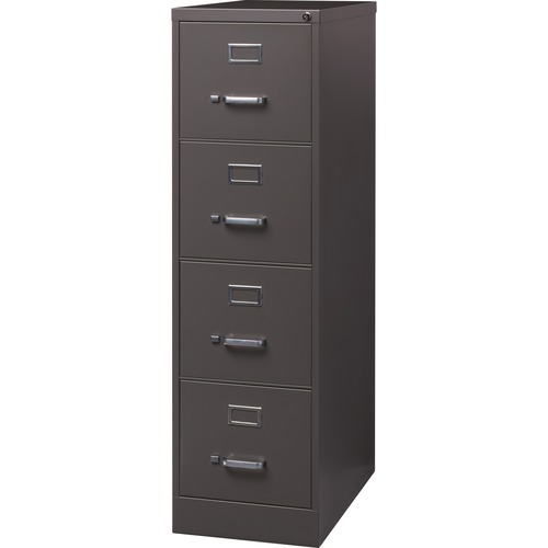 Vertical File, 4 Drawer, 15" x 26-1/2" x 52", Medium Tone