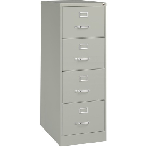 Vertical File, 4-Drawer, Legal, 18" x 26-1/2" x 52", Lt Gray