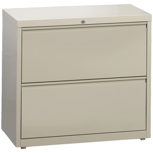 Lateral File, 2-Drawer, 36" x 18-5/8" x 28", Putty