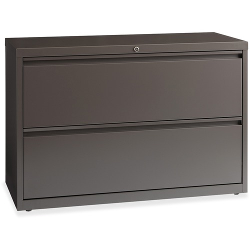 Lateral File, 2-Drawer, 42" x 18-5/8" x 28", Medium Tone
