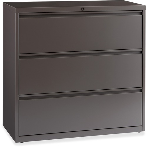 Lateral File, 3-Drawer, 42" x 18-5/8", 40-1/4", Medium Tone