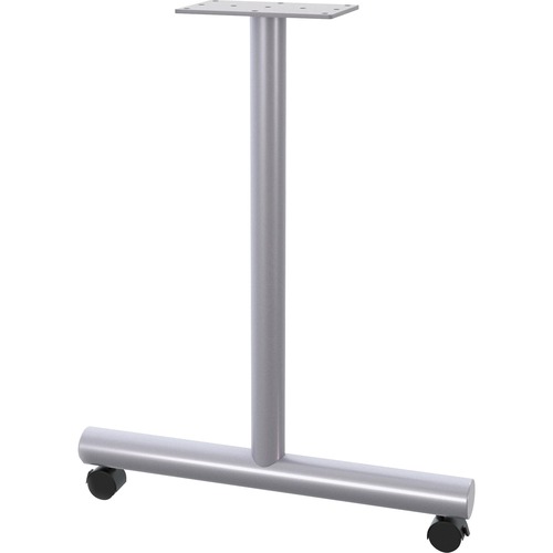 Base, T-Leg, Caster, 2/Stem, MS 2/ST