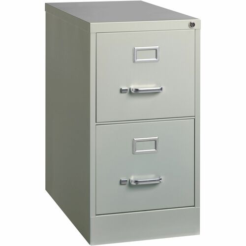 File Vertical Two Drawer 25", Letter, Gray