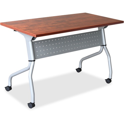 Training Table, 60" x 23-3/5" x 29-1/2", Cherry/Silver