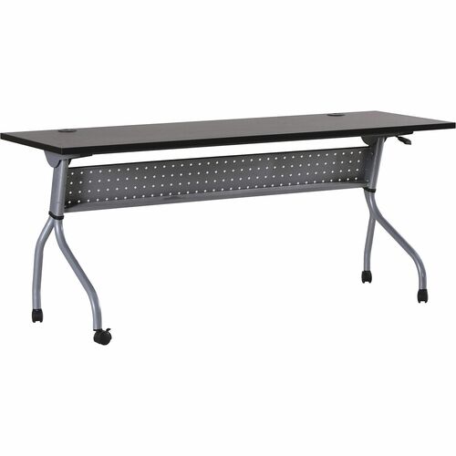 Training Table, 72" x 23-1/2" x 29-1/2", Espresso/Silver