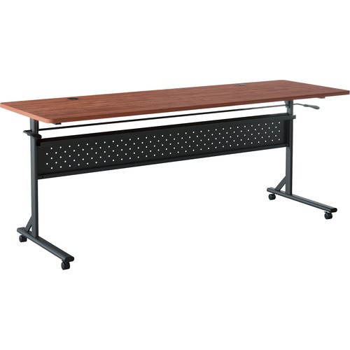 Table, Flip/Nesting, With Modesty Panel, 72" x 24" x 29-1/2", Cherry