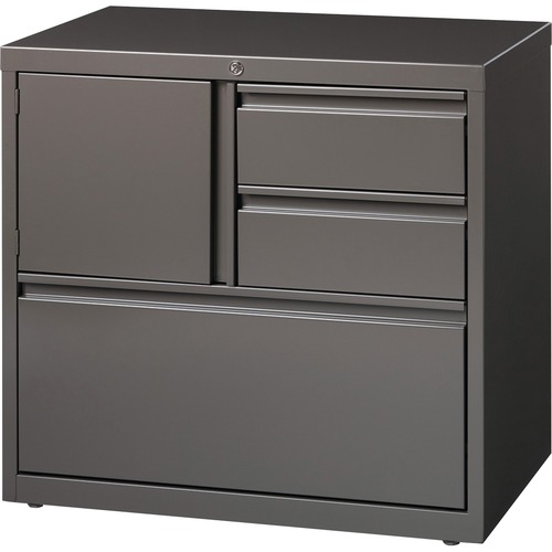 PSC Door Lateral File, 30" x 18-5/8" x 28", Charcoal Gray