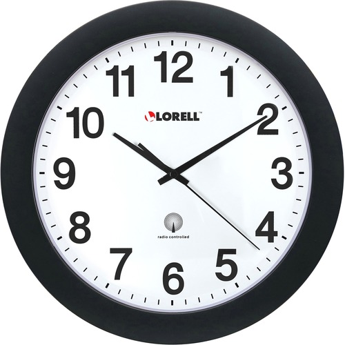 Clock, Wall, 12", Black