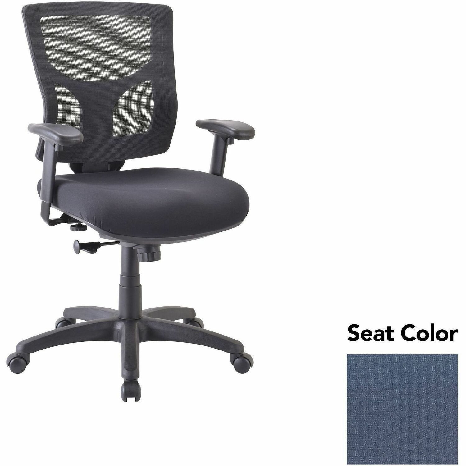 Chair, Mid, Swivel/Tilt, Per Blue