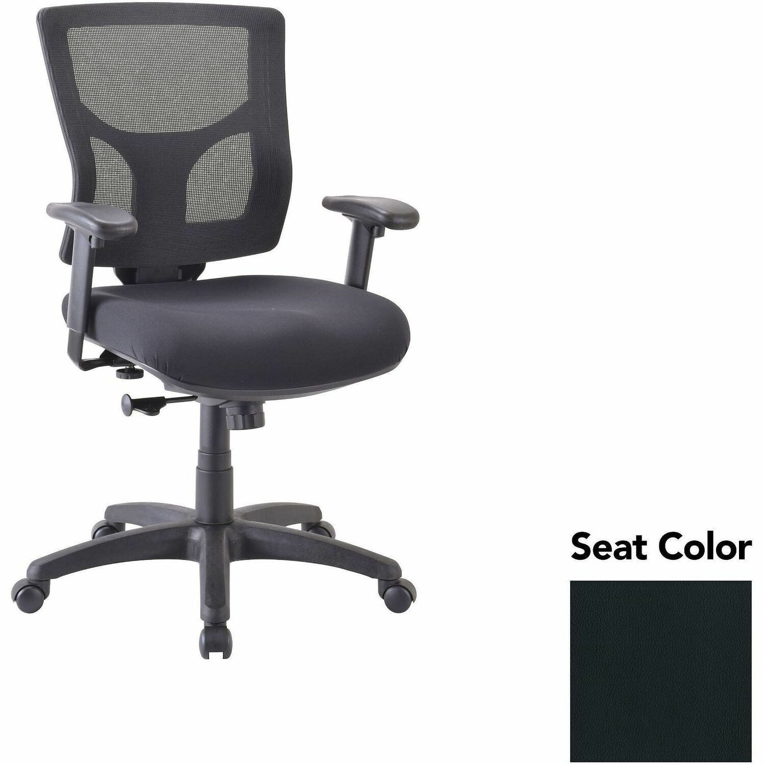 Chair, Mid, Swivel/Tilt, Black