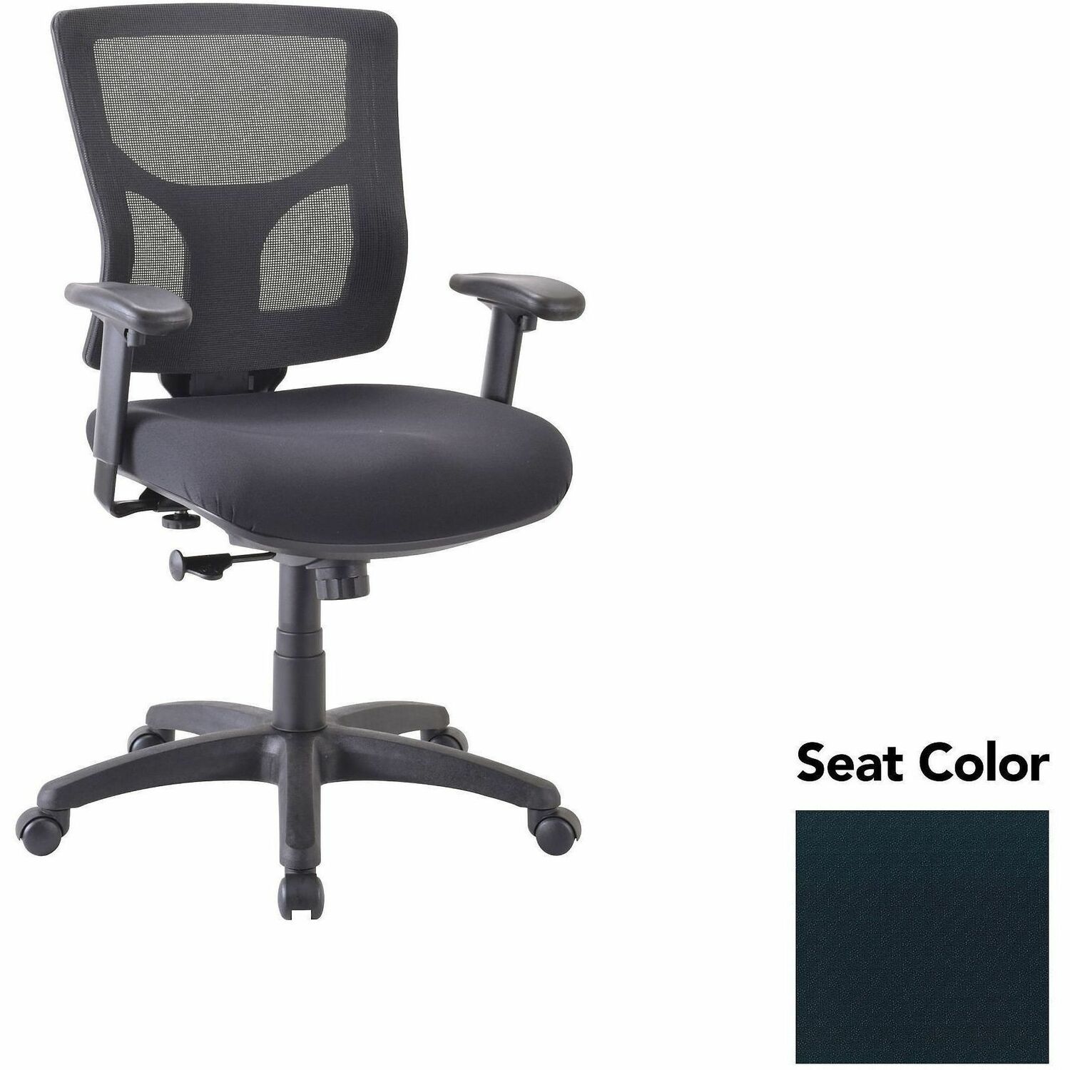 Chair, Mid, Swivel/Tilt, Ebony