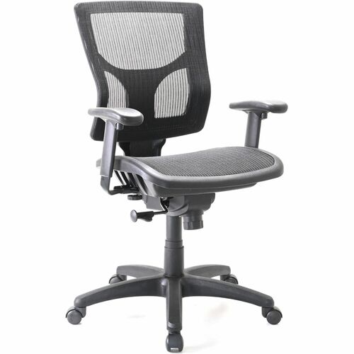 Chair, Mesh Seat/Back, 19-5/16"x19-11/16"x35-1/2"-39-1/2", Black