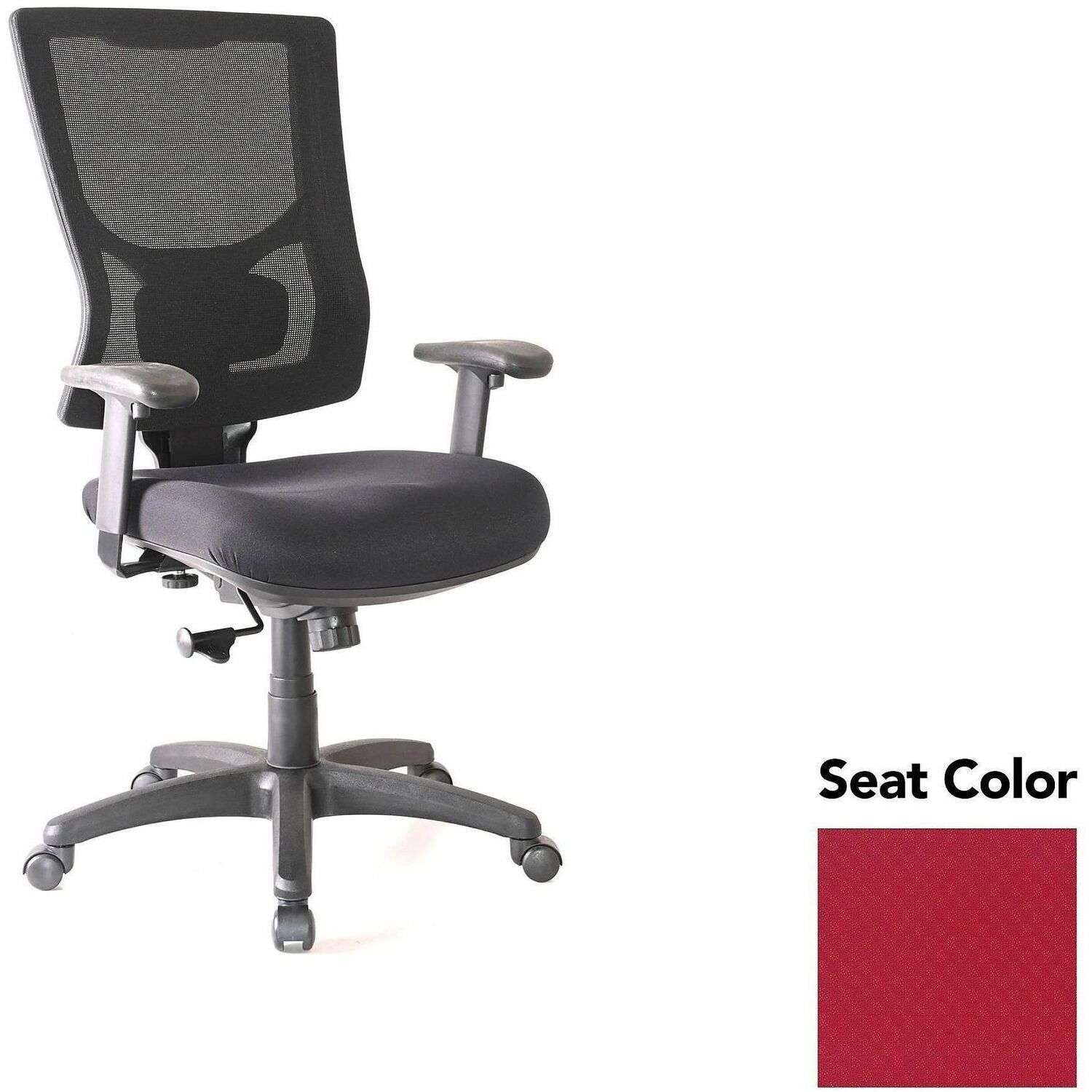 Chair, Hi, Swivel/Tilt, Red