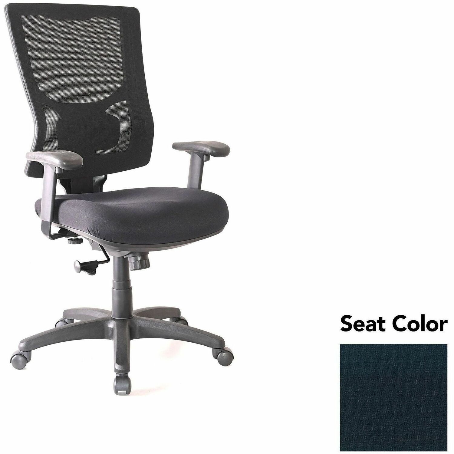 Chair, Hi, Swivel/Tilt, Ebony