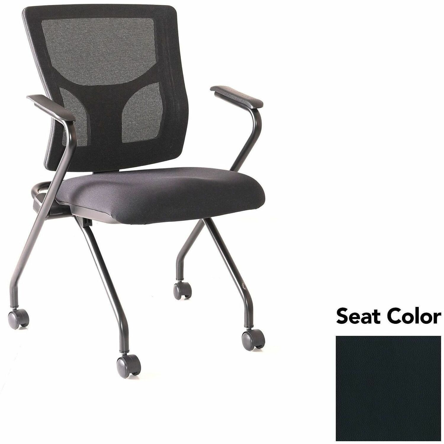Chair, Train With Arm, Black 2/CT