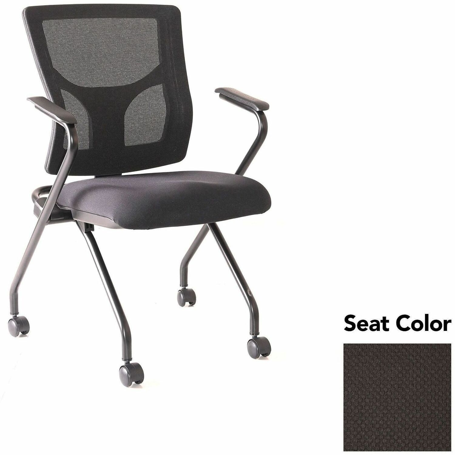 Chair, Train With Arm, Black 2/CT