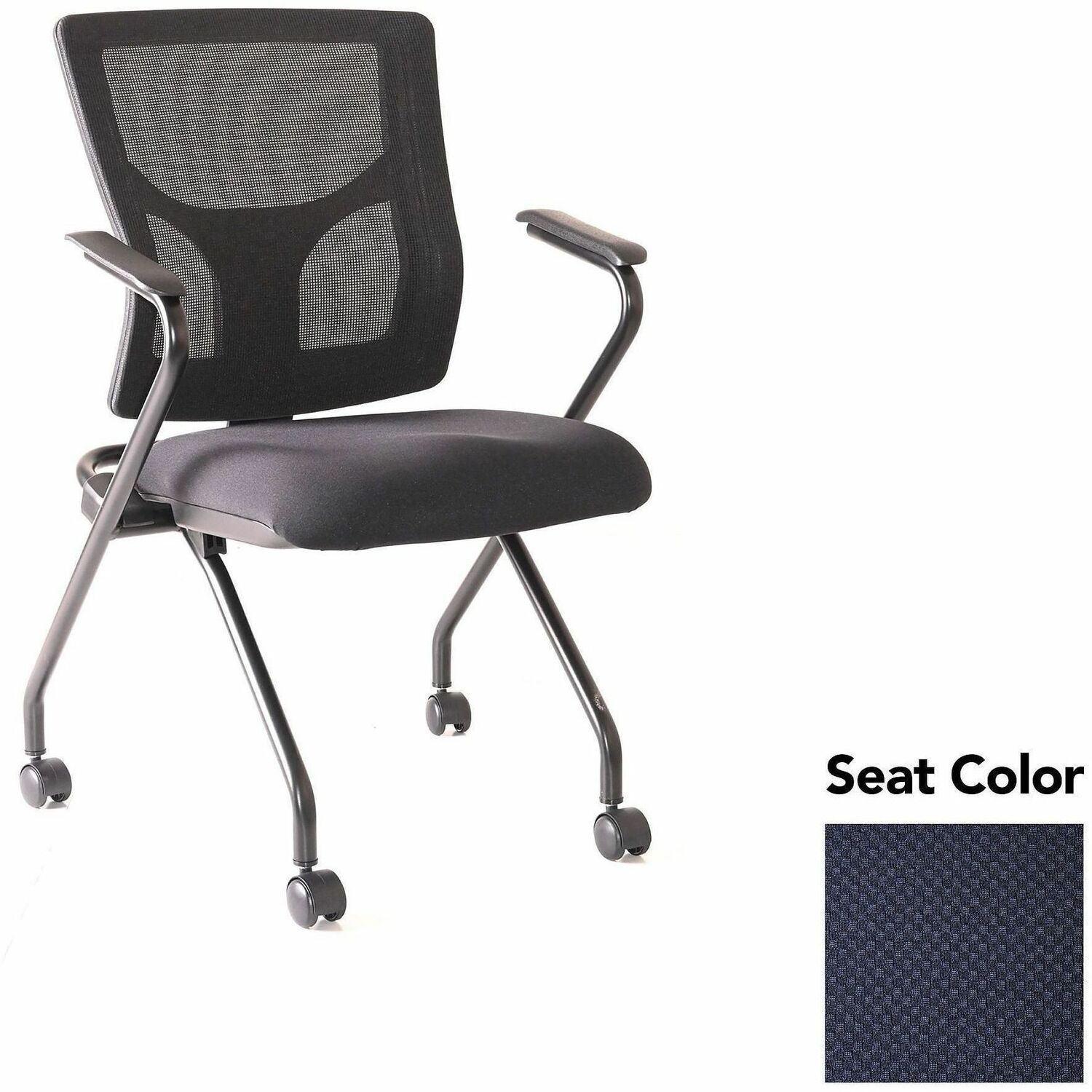 Chair, Train With Arm, Navy 2/CT