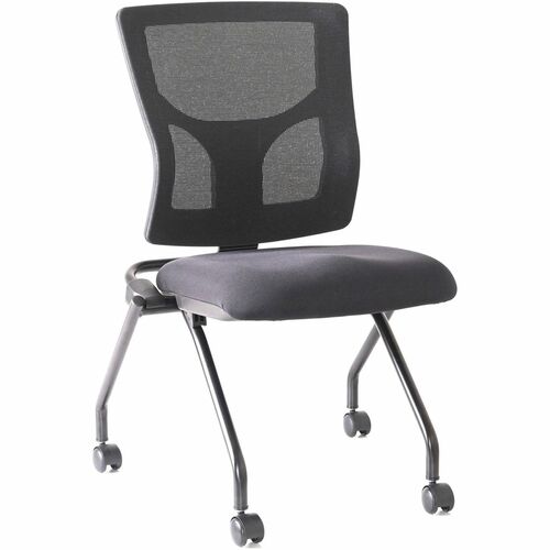Chair, Training, Nestable, 19-1/2"x19-5/16"x37", Black 2/CT