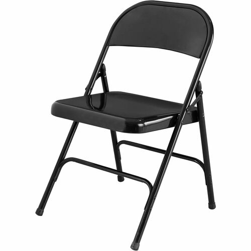 Folding Chair, 19-3/8"x18-1/4"x29-5/8", Black 4/CT