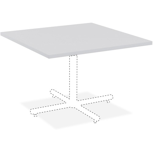 Top, 42", Square, Gray