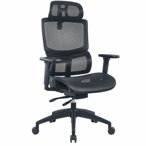 Chair, HB, Mesh/Mesh, Black