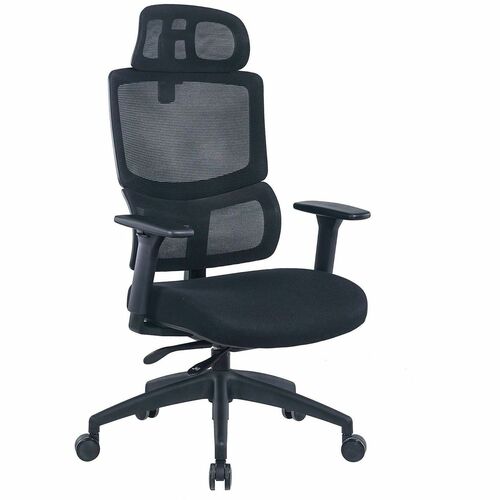Chair, HB, Mesh/Fabric, Black