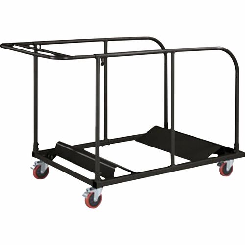 Cart, Table, Round, Charcoal