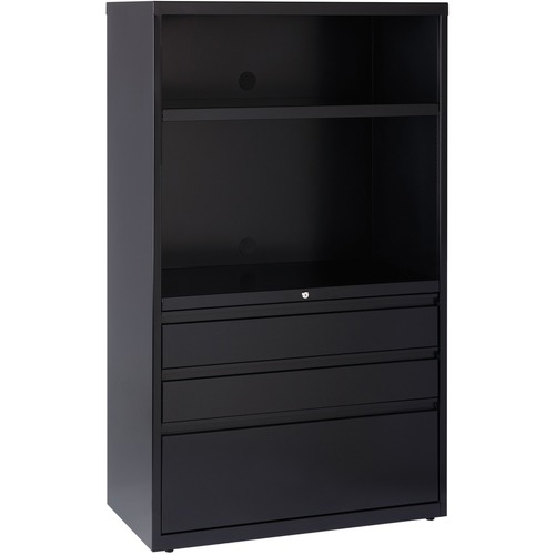 3-Dr Lateral Combo Unit, 36"x18-5/8"x60", Black
