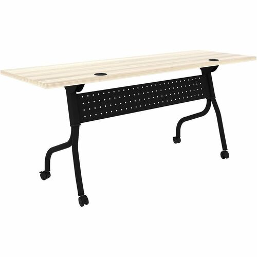 Table, Train, Flip, 72 x 24, Medium Gray/Black