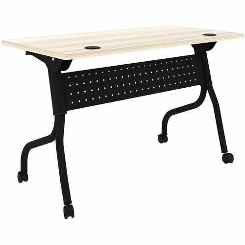 Table, Training, Flip, 48x24, Medium Ebony/Black