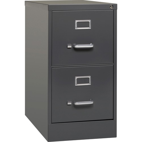File, Vertical, 2 Drawer, 26.5", Letter, Clear Coat Laminated