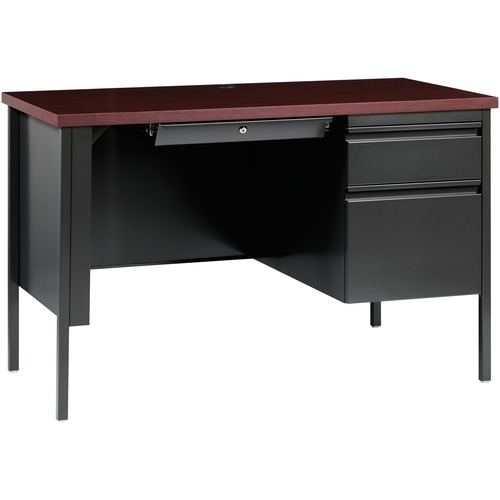 Desk, 24x45.5, Single, Cherry/Mahogany