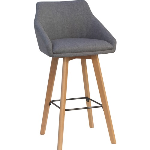 Stool, Guest, Upholstered, Wood Leg 2/CT