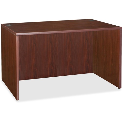 Desk Shell, Rectangular, 48" x 24" x 29-1/2", Mahogany