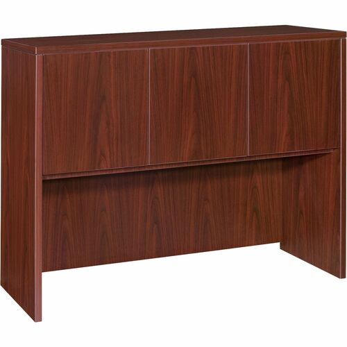 Hutch, With Doors, 48"x15"x36", Mahogany