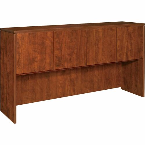 Hutch With Doors, 72" x 15" x 36", Cherry