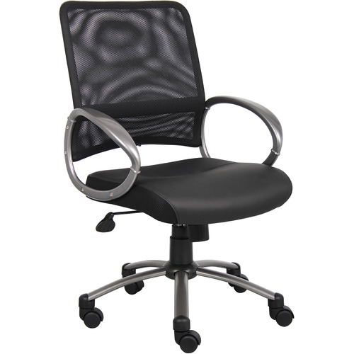 Chair, Mesh, Task, With Arm, Leather