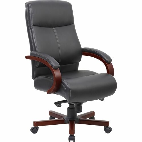 Chair, Executive, Hi Back, Black/Maroon Yellow